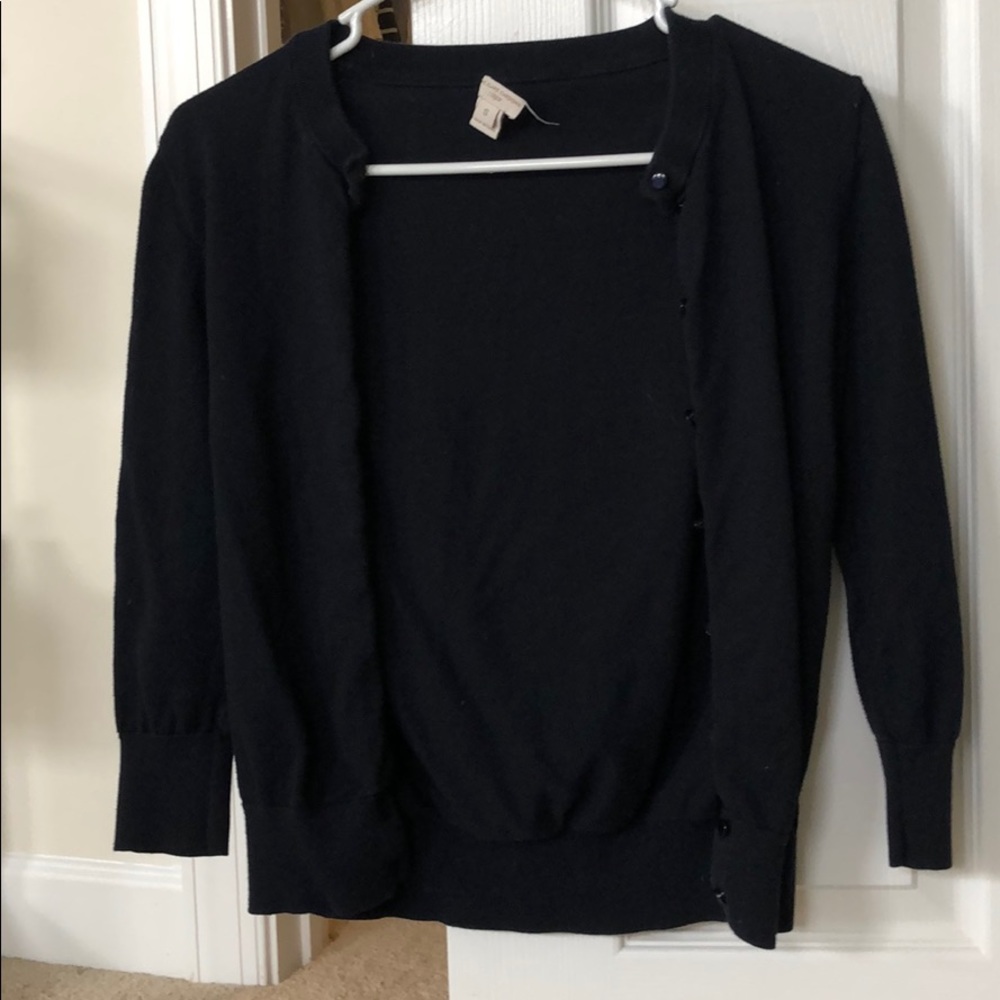 J crew cardigan size small color navy blue